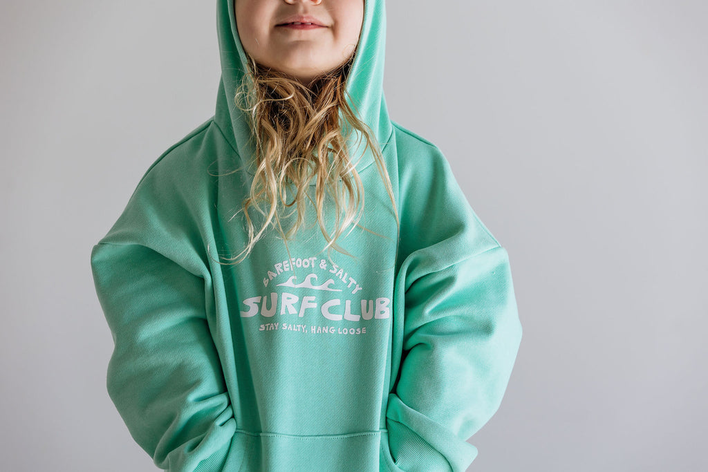 kids surf hoodie australia

oversized kids hoodie

french terry hoodie kids

matching family hoodies

barefoot and salty surf club hoodie

kids beach hoodie