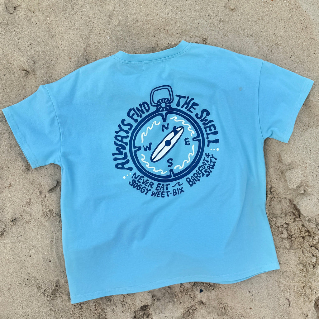 surf clothing, surf clothes Australia, baby beach clothes, salty, oversized t shirt, oversized tee, surf clothes, retro surf tee, vintage style tee, australian surf fashion, women owned surf brand, small business surf brand, surf shirt, screenprint shirt, surf tee, surf top, surf brand Australia, beach clothes, salty, vintage surf clothes, retro surf clothes, surf shop, sunshine Coast, sunshine Coast small business, surf shop sunshine coast