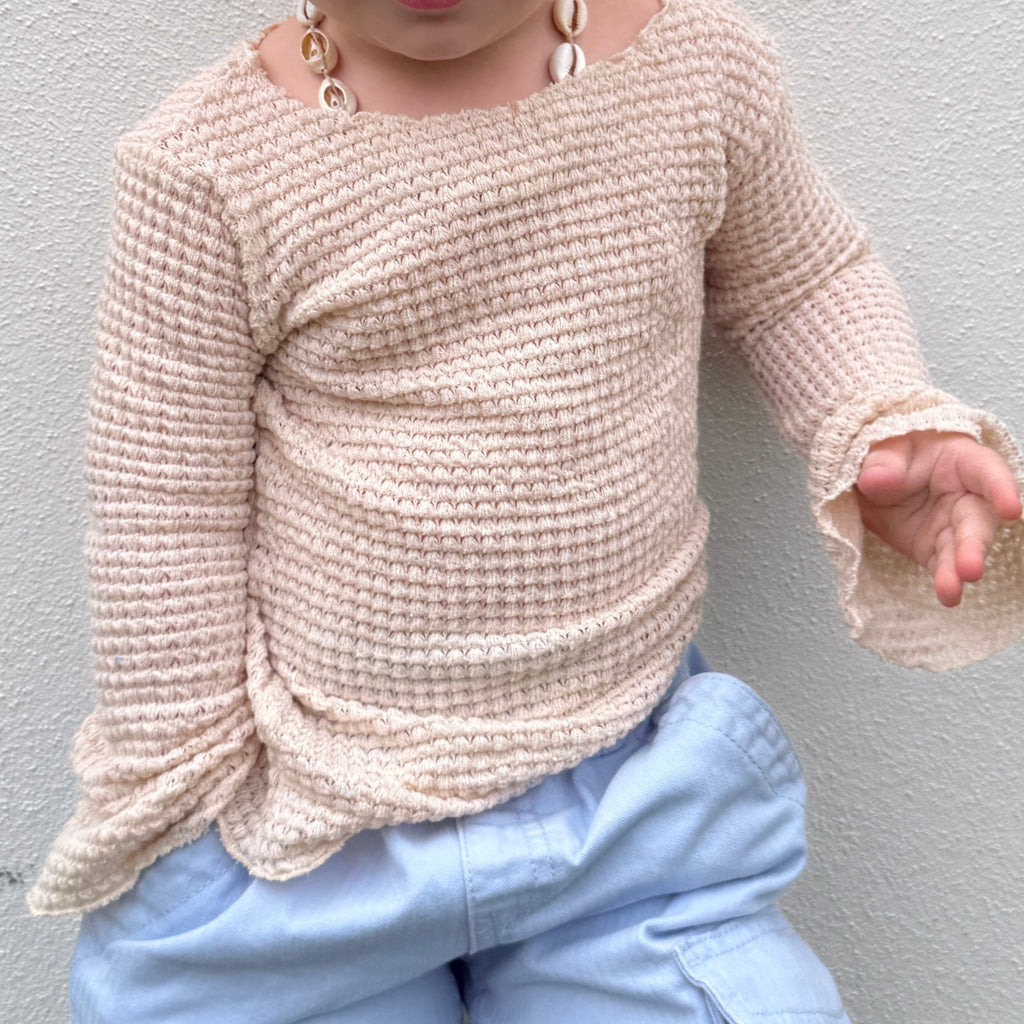 Flare top, flare shirt, boho flare top, knit flare top, knit flare jumper, flare jumper, Best quality kids baby childrens clothes, child surf clothing, child skate clothing, child beach clothes, kids, kids skate clothes, kids surf clothes, surf skate clothing, kids surf clothes, baby surf clothes Australia, baby beach clothes, photo shoot clothes for child, Sunshine Coast, cheap baby clothes, affordable baby clothes, cheap child clothes, cheap kids clothes, Australian baby clothes, 