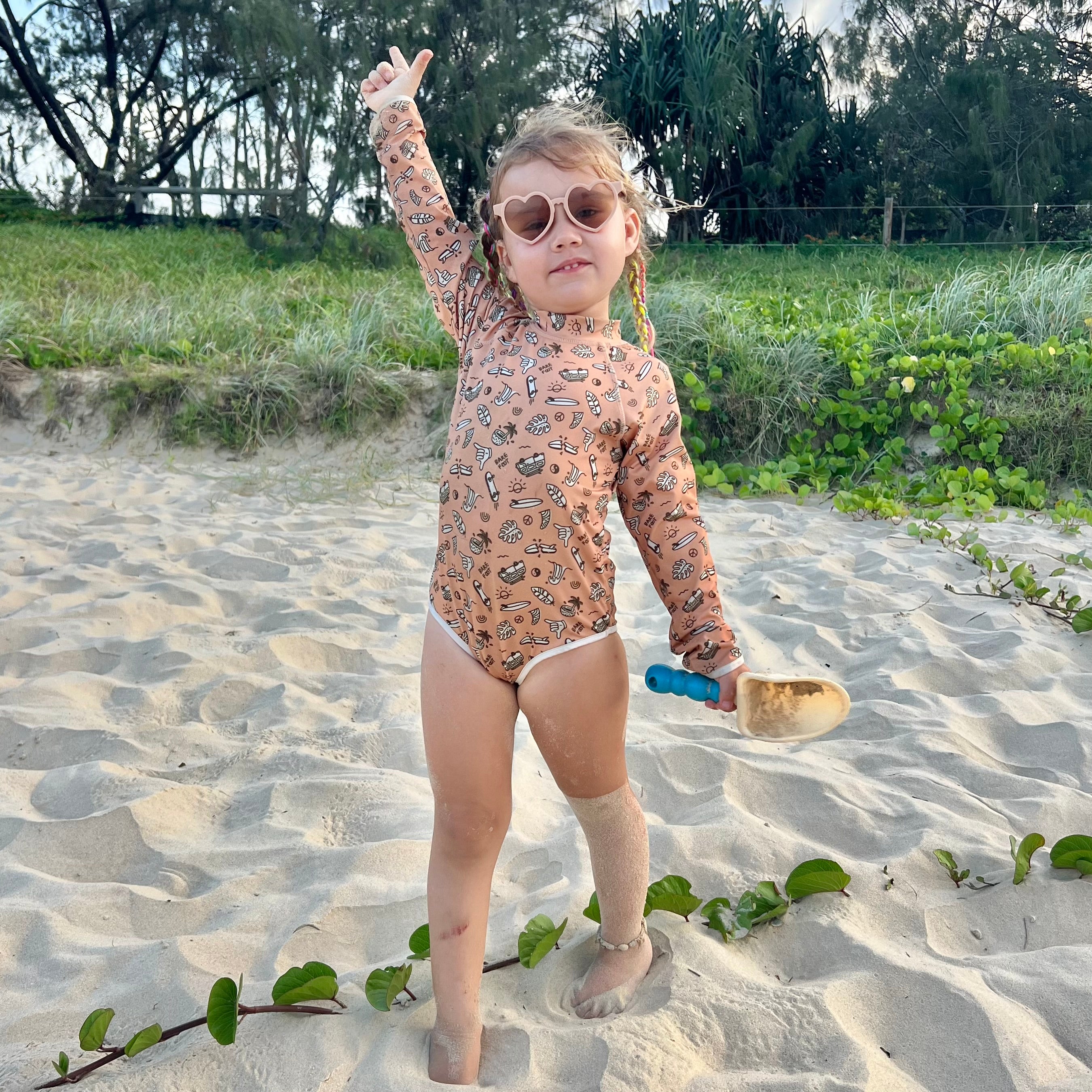Children's full cover swimwear Sunshine Coast clothes – Barefoot