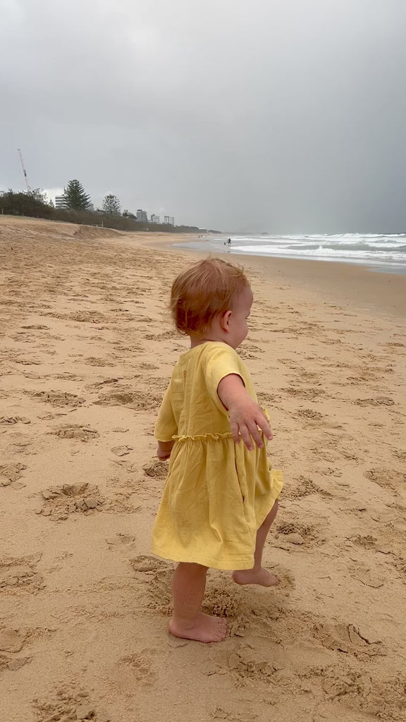 linen dress, beach dress, boho dress, surf dress, yellow dress, blue dress, button up dress, cotton dress, summer dress, skate dress