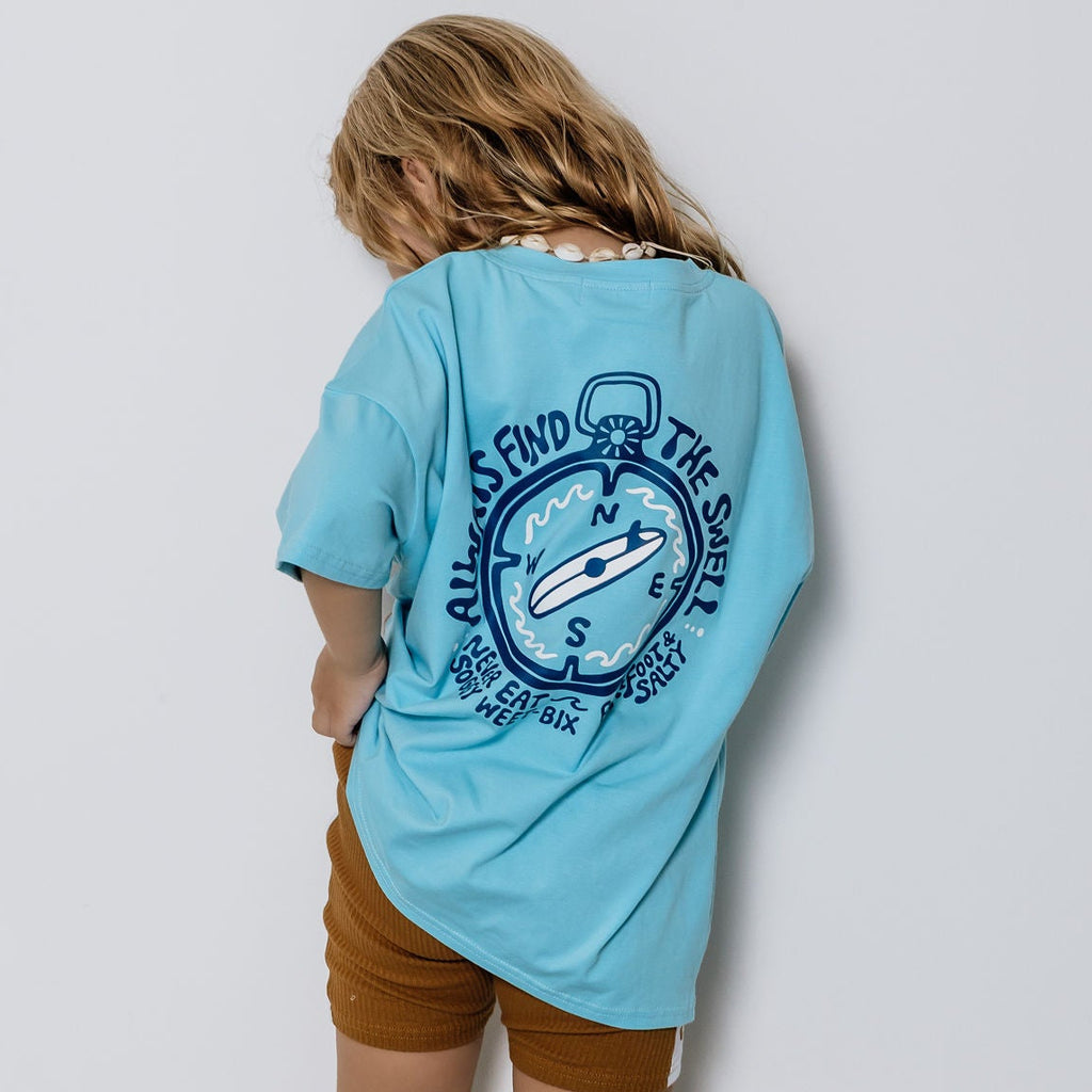 surf clothing, surf clothes Australia, baby beach clothes, salty, oversized t shirt, oversized tee, surf clothes, retro surf tee, vintage style tee, australian surf fashion, women owned surf brand, small business surf brand, surf shirt, screenprint shirt, surf tee, surf top, surf brand Australia, beach clothes, salty, vintage surf clothes, retro surf clothes, surf shop, sunshine Coast, sunshine Coast small business, surf shop sunshine coast